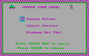 Road Rally U.S.A. for IBM PC/Compatibles - What's your skill level?