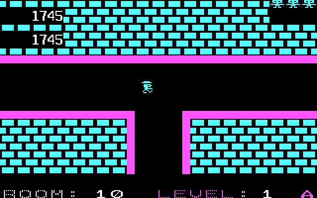 Shamus IBM PC/Compatibles Screenshot: When the screen flashes a different color, Shadow will be arriving soon!