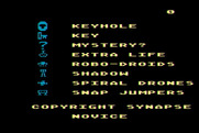 Shamus for Atari 8-bit - Here's some items you'll encounter...