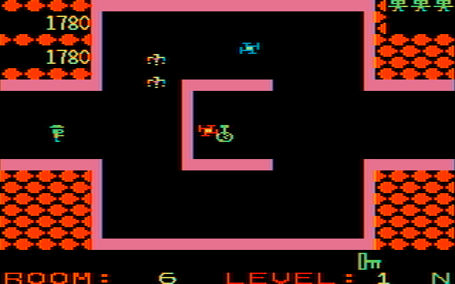 Shamus IBM PC/Compatibles Screenshot: Found a potion, that could be useful...