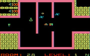 Shamus for IBM PC/Compatibles - One of many maze-like rooms.