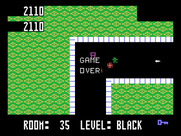 Shamus for TI-99/4A - Game over.