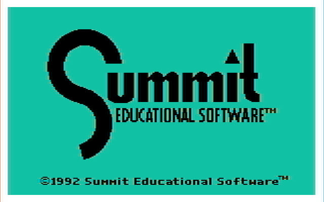 Market Place, The IBM PC/Compatibles Screenshot: Loading screen for Summit Educational Software version.