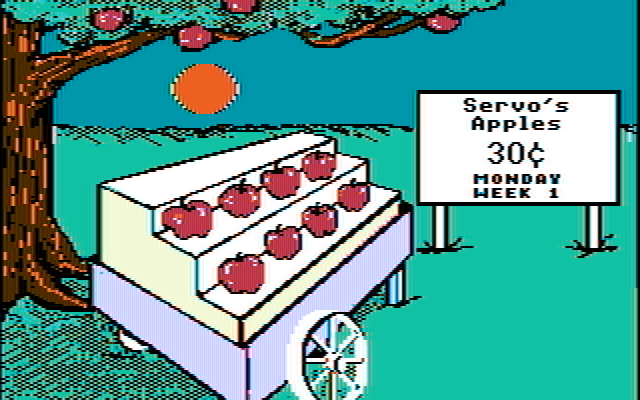 Market Place, The IBM PC/Compatibles Screenshot: Selling some apples...