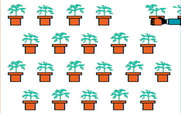 Market Place, The for IBM PC/Compatibles - The hands at the top are buying some plants...