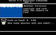 Market Place, The for IBM PC/Compatibles - Here's the weather forecast; given that, how much lemonade will you make?