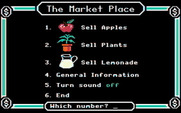 Market Place, The for IBM PC/Compatibles - The Market Place menu.