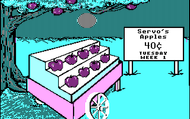 Market Place, The IBM PC/Compatibles Screenshot: I'm trying to sell apples at 40 cents each...