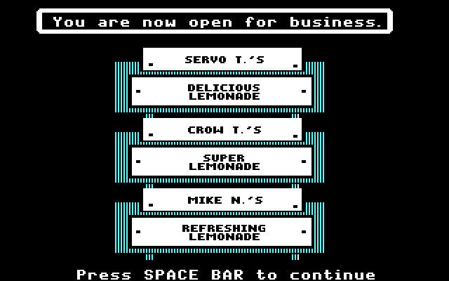 Market Place, The IBM PC/Compatibles Screenshot: You are now open for business!