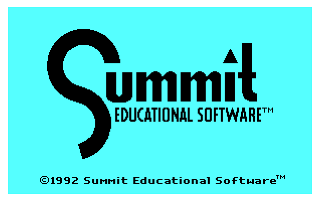 Market Place, The IBM PC/Compatibles Screenshot: Loading screen for Summit Educational Software version.