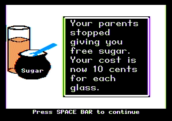 Market Place, The Apple II Screenshot: My costs increased...