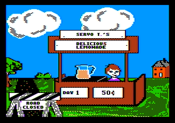 Market Place, The Apple II Screenshot: That road closure will affect my sales too!