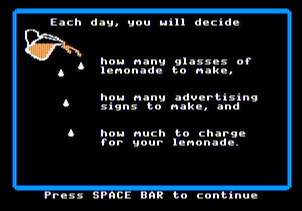 Market Place, The Apple II Screenshot: Here's what you need to do...