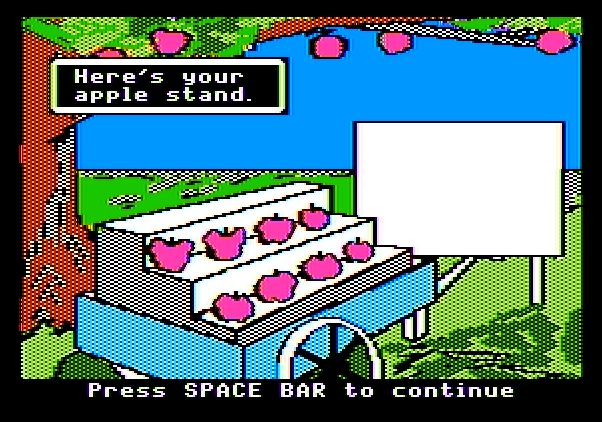Market Place, The Apple II Screenshot: First, some game instructions...