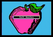 Market Place, The for Apple II - Sell apples starting screen.