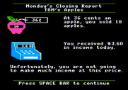 Market Place, The for Apple II - I didn't make much money and need to adjust my strategy.