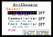 ArithMAGIC: Addition for Apple II - You can also set a few game options.