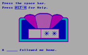 Roll-A-Word for IBM PC/Compatibles - The game begins.