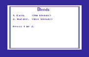 Roll-A-Word for Commodore 64 - One of the game options.