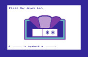 Roll-A-Word for Commodore 64 - Press the space bar to begin...