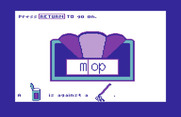 Roll-A-Word for Commodore 64 - A completed sentence...kind of.