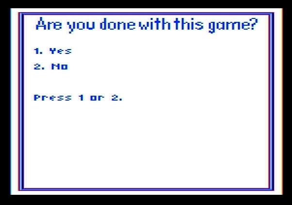 Roll-A-Word Apple II Screenshot: Continue playing?
