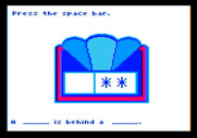 Roll-A-Word for Apple II - Press space to begin this sentence!