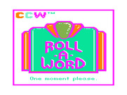 Roll-A-Word for TRS-80 Color Computer - Title screen.