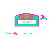 Roll-A-Word for TRS-80 Color Computer - A truck delivers the can into my rather odd sentence...