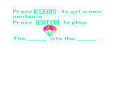 Roll-A-Word for TRS-80 Color Computer - Ready to begin with this sentence?