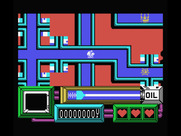 Coil Cop for MSX - The game starts in these pipes.