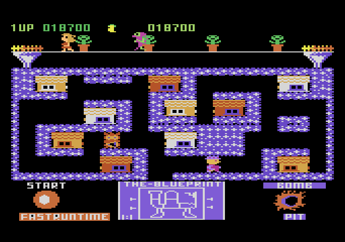 Blueprint Atari 5200 Screenshot: Start of level three.