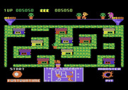 Blueprint for Atari 5200 - Drag parts to the blue print, but don't get hit by falling plants...