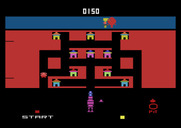 Blueprint for Atari 2600 - The screen turns red when there is no fast run time left.