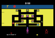 Blueprint for Atari 2600 - The screen turns yellow when  you're running low on fast run ability.