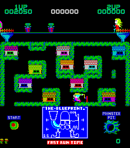Blueprint Arcade Screenshot: Dragging a part over to the blueprint...