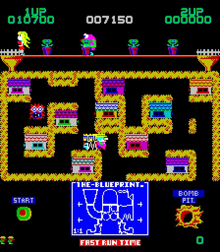 Blueprint Arcade Screenshot: Level 2, dragging a part to the blueprint...