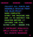 Blueprint for Arcade - Game instructions.