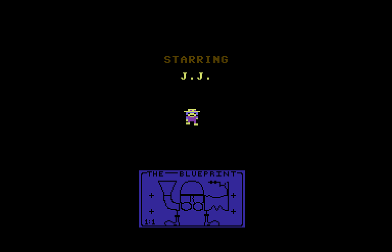 Blueprint Commodore 64 Screenshot: Part of the game demo...