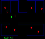 Berzerk for Arcade - You can fire in 8 different directions.