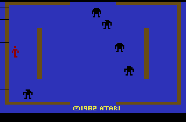 Berzerk Atari 2600 Screenshot: Starting screen.