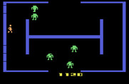 Berzerk for Atari 2600 - The robots change colors as their speed increases.