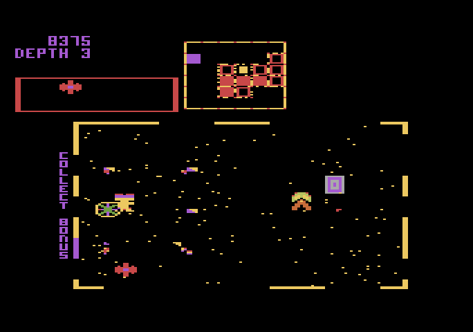Space Dungeon Atari 5200 Screenshot: The thief got me!