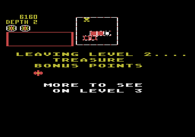 Space Dungeon Atari 5200 Screenshot: There's more to see on level 3...