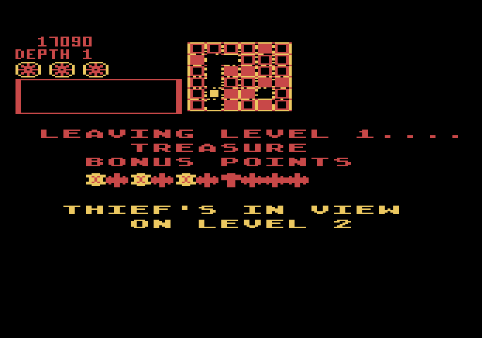 Space Dungeon Atari 5200 Screenshot: Ready to start level 2?