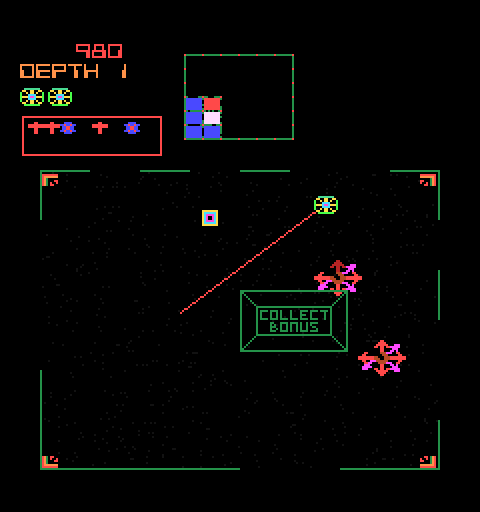 Space Dungeon Arcade Screenshot: I found the Collect Bonus!