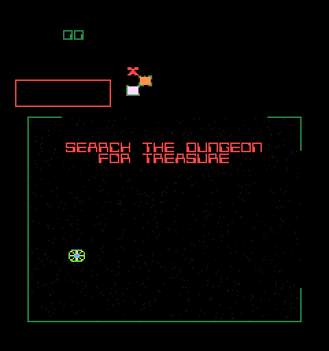 Space Dungeon Arcade Screenshot: The games attract mode shows you how to play.