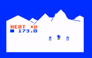 US Ski Team Skiing for Intellivision - Heat #2 begins...