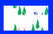 US Ski Team Skiing for Intellivision - Game start; I'm already missing the gates...