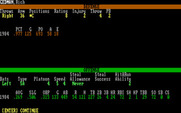APBA Major League Players Baseball for IBM PC/Compatibles - Viewing player stats.